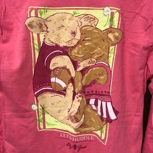 Lily Grace Long-Sleeve “Let’s Huddle” Tee